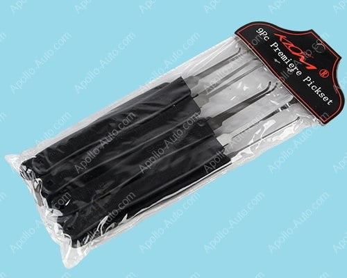 Klom High Quality Locksmith Tool 9pcs Pick Set Apollo Auto Com